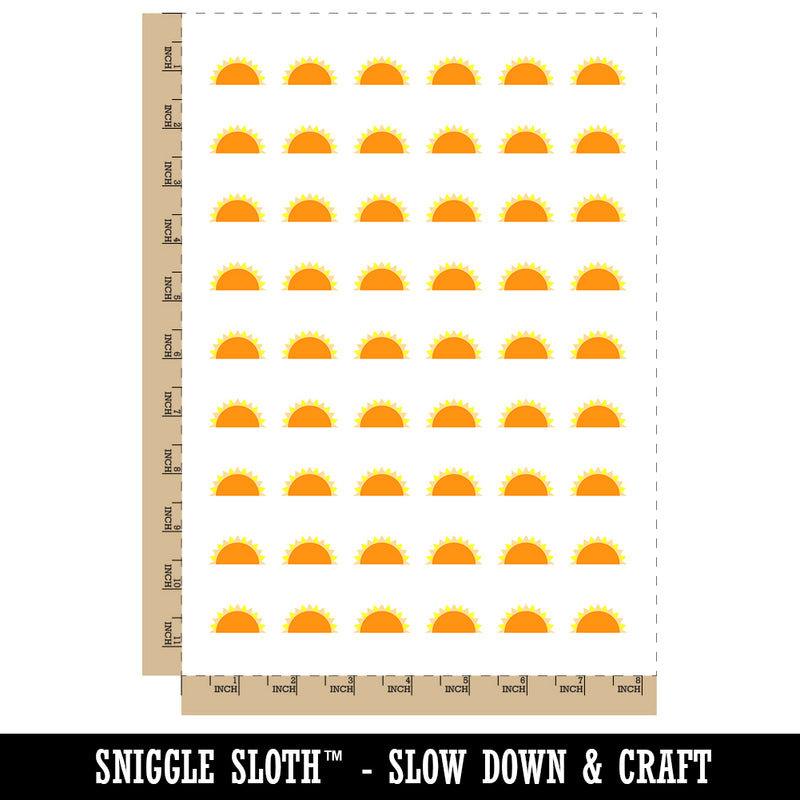 Pocket Full of Sunshine Sunrise Sunset Temporary Tattoo Water Resistant Fake Body Art Set Collection (1 Sheet)