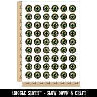 Sasquatch Research Team Bigfoot Cryptid Temporary Tattoo Water Resistant Fake Body Art Set Collection (1 Sheet)