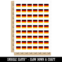 Germany Flag German Temporary Tattoo Water Resistant Fake Body Art Set Collection (1 Sheet)