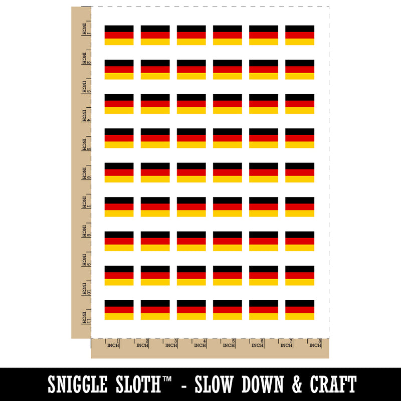 Germany Flag German Temporary Tattoo Water Resistant Fake Body Art Set Collection (1 Sheet)