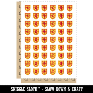 Scotland Royal Coat of Arms Lion Temporary Tattoo Water Resistant Fake Body Art Set Collection (1 Sheet)