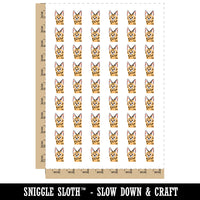Curious Savannah Cat Serval Temporary Tattoo Water Resistant Fake Body Art Set Collection (1 Sheet)