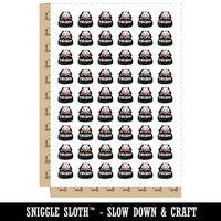 Trashy Opossum in Trash Garbage Bag Temporary Tattoo Water Resistant Fake Body Art Set Collection (1 Sheet)