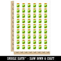 Pickle in Jar Temporary Tattoo Water Resistant Fake Body Art Set Collection (1 Sheet)