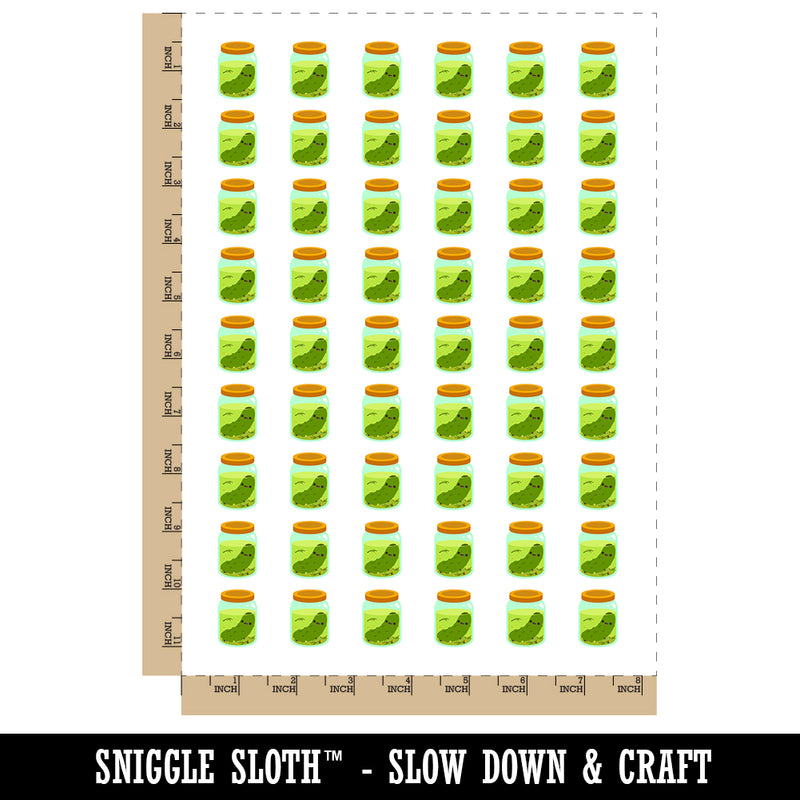 Pickle in Jar Temporary Tattoo Water Resistant Fake Body Art Set Collection (1 Sheet)