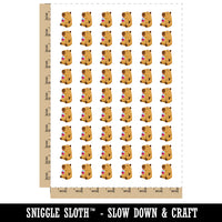 Chill Capybara Drinking Juice Temporary Tattoo Water Resistant Fake Body Art Set Collection (1 Sheet)