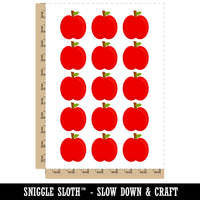 Apple Fruit Temporary Tattoo Water Resistant Fake Body Art Set Collection (1 Sheet)