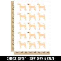 Smooth Coat Chihuahua Apple Head Dog Solid Temporary Tattoo Water Resistant Fake Body Art Set Collection (1 Sheet)