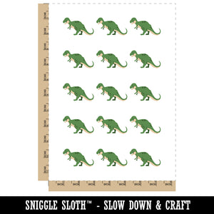 Tyrannosaurus Rex Dinosaur Solid Temporary Tattoo Water Resistant Fake Body Art Set Collection (1 Sheet)