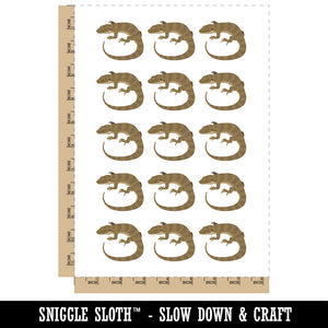 Lizard Solid Temporary Tattoo Water Resistant Fake Body Art Set Collection (1 Sheet)