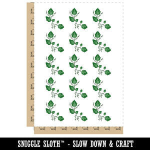 Ivy Vines Solid Temporary Tattoo Water Resistant Fake Body Art Set Collection (1 Sheet)