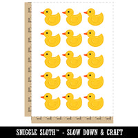 Rubber Ducky Temporary Tattoo Water Resistant Fake Body Art Set Collection (1 Sheet)