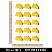 Taco Doodle Temporary Tattoo Water Resistant Fake Body Art Set Collection (1 Sheet)