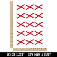 Alabama with Waving Flag Cute Temporary Tattoo Water Resistant Fake Body Art Set Collection (1 Sheet)