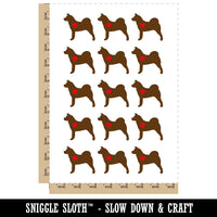 American Akita Dog with Heart Temporary Tattoo Water Resistant Fake Body Art Set Collection (1 Sheet)