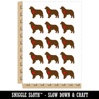 Australian Shepherd Dog Aussie with Heart Temporary Tattoo Water Resistant Fake Body Art Set Collection (1 Sheet)