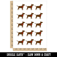 Bull Terrier Dog with Heart Temporary Tattoo Water Resistant Fake Body Art Set Collection (1 Sheet)
