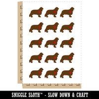 Cavalier King Charles Spaniel Dog with Heart Temporary Tattoo Water Resistant Fake Body Art Set Collection (1 Sheet)