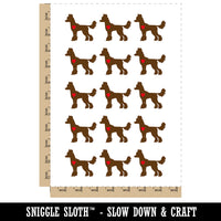 Chinese Crested Dog with Heart Temporary Tattoo Water Resistant Fake Body Art Set Collection (1 Sheet)