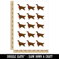 Irish Setter Dog with Heart Temporary Tattoo Water Resistant Fake Body Art Set Collection (1 Sheet)