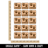Affenpinscher Dog Paw Prints Fun Text Temporary Tattoo Water Resistant Fake Body Art Set Collection (1 Sheet)