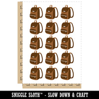 Backpack Icon School and Travel Temporary Tattoo Water Resistant Fake Body Art Set Collection (1 Sheet)