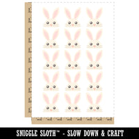 Peeking Bunny Rabbit Temporary Tattoo Water Resistant Fake Body Art Set Collection (1 Sheet)