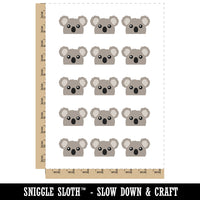 Peeking Koala Temporary Tattoo Water Resistant Fake Body Art Set Collection (1 Sheet)