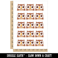 Peeking Owl Temporary Tattoo Water Resistant Fake Body Art Set Collection (1 Sheet)