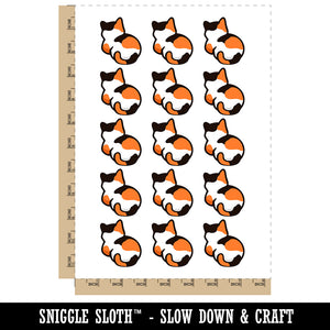 Cat Backside Temporary Tattoo Water Resistant Fake Body Art Set Collection (1 Sheet)