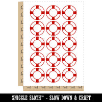 Nautical Lifesaver Temporary Tattoo Water Resistant Fake Body Art Set Collection (1 Sheet)