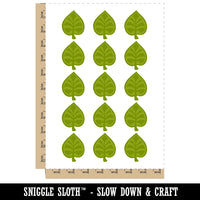 Intricate Leaf Design Temporary Tattoo Water Resistant Fake Body Art Set Collection (1 Sheet)