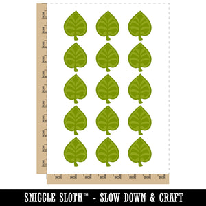 Intricate Leaf Design Temporary Tattoo Water Resistant Fake Body Art Set Collection (1 Sheet)