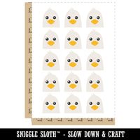 Peeking Bird Seagull Temporary Tattoo Water Resistant Fake Body Art Set Collection (1 Sheet)