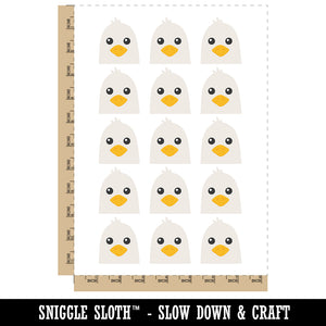 Peeking Bird Seagull Temporary Tattoo Water Resistant Fake Body Art Set Collection (1 Sheet)