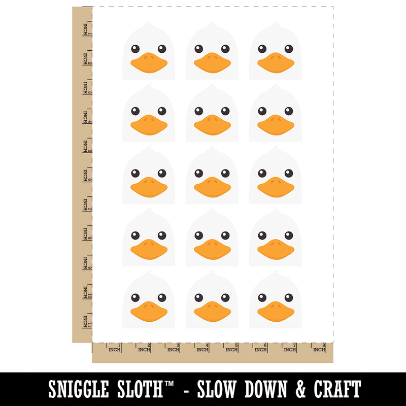 Peeking Duck Goose Temporary Tattoo Water Resistant Fake Body Art Set Collection (1 Sheet)