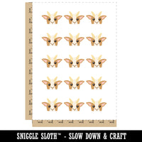 Peeking Goat Temporary Tattoo Water Resistant Fake Body Art Set Collection (1 Sheet)