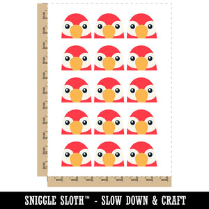 Peeking Parrot Bird Temporary Tattoo Water Resistant Fake Body Art Set Collection (1 Sheet)