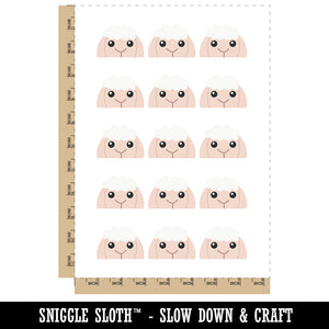 Peeking Sheep Temporary Tattoo Water Resistant Fake Body Art Set Collection (1 Sheet)