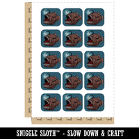 Creepy Scary Angler Fish Temporary Tattoo Water Resistant Fake Body Art Set Collection (1 Sheet)