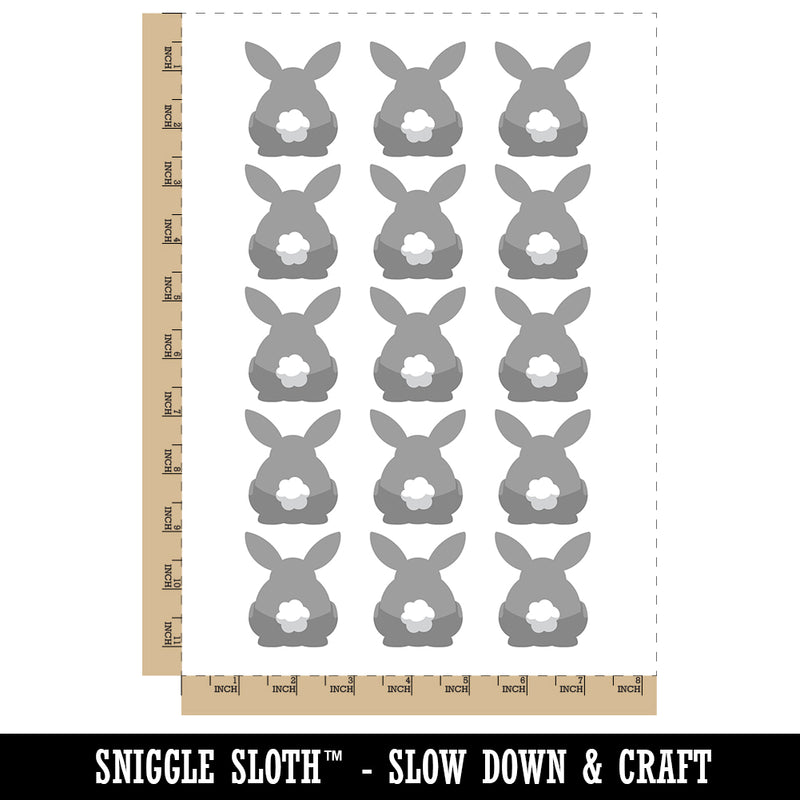 Bunny Rabbit Butt from Behind with Legs Easter Temporary Tattoo Water Resistant Fake Body Art Set Collection (1 Sheet)