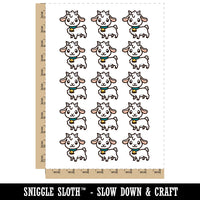 Darling Goat Farm Animal Temporary Tattoo Water Resistant Fake Body Art Set Collection (1 Sheet)