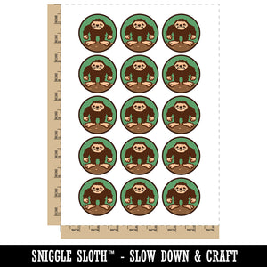 Bigfoot Sasquatch Cryptozoology Temporary Tattoo Water Resistant Fake Body Art Set Collection (1 Sheet)