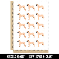 Boerboel Dog Solid Temporary Tattoo Water Resistant Fake Body Art Set Collection (1 Sheet)