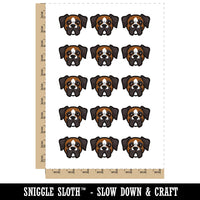 Boxer Dog Head Temporary Tattoo Water Resistant Fake Body Art Set Collection (1 Sheet)