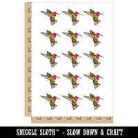 Fluttering Hummingbird Temporary Tattoo Water Resistant Fake Body Art Set Collection (1 Sheet)
