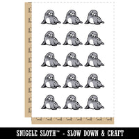 Curious Baby Seal Temporary Tattoo Water Resistant Fake Body Art Set Collection (1 Sheet)