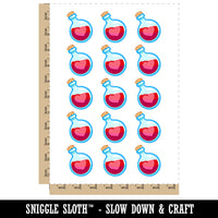 Heart Love Health Potion Bottle Temporary Tattoo Water Resistant Fake Body Art Set Collection (1 Sheet)