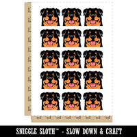Rottweiler Head Dog Pet Temporary Tattoo Water Resistant Fake Body Art Set Collection (1 Sheet)