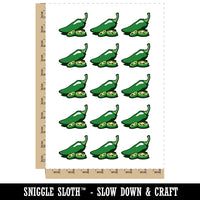 Jalapeno Hot Pepper with Seeds Temporary Tattoo Water Resistant Fake Body Art Set Collection (1 Sheet)
